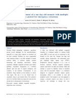 Anaesthetic Management of a One Day Old Neonate With Multiple Congenital Anomalies Posted for Emergency Colostomy_archive