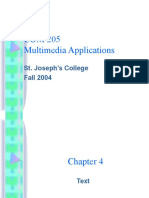 COM 205 Multimedia Applications: St. Joseph's College Fall 2004