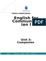 MODULE 3 English For Communication I