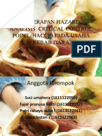 HACCP PADA USAHA KEBAB