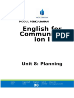 MODULE 8 English For Communication I