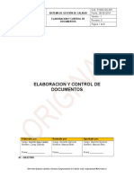 P-SGC-GC-001. Elaboracion de Control y Documentos