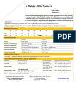 Wire Data Sheet - Elgiloy PDF
