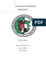 MAKALAH BAHASA INDONESIA: TEKS DEBAT