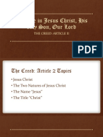 Jesus Christ: The Two Natures