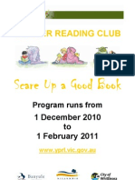 Scare Up A Good Book Events Flyer 2010-2011