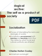 The Self as a Social Product: Sociological Perspectives on Socialization and the Looking Glass Self