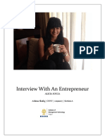 Interview With An Entrepreneur - Final