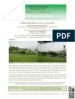 Urban Greening Policy, A Proposal