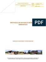 Protocolo de Gestión de Incidentes Ambientales, ID-SGA-P-01