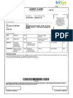 Elitmus Trisys Admit Card 20feb2020