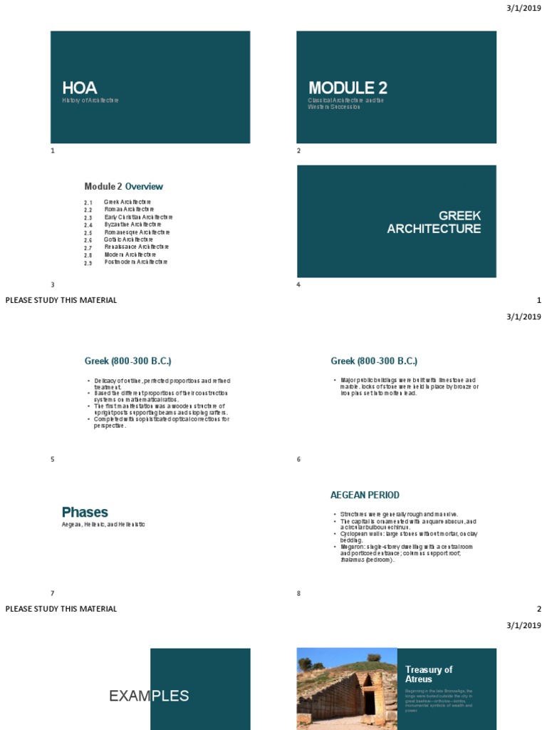 2.1 Greek and Roman Architecture PDF | PDF