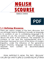 English Discourse