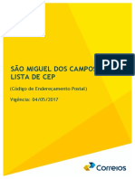 Guia Local de CEP - Sao Miguel Dos Campos-AL