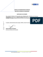 Certificado de No Pensión PDF
