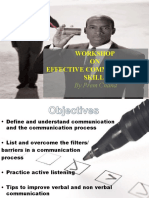 Workshop ON Effective Communication Skills: by Prem Chand