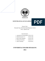 Makalah Bab VIII Komunikasi Dalam Manajemen Sekolah