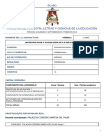 Antropología y Sociología de La Educación