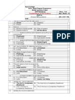 Agri College Model Question Paper on Fundamentals of Soil Science