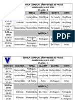 HORARIO DE AULA  5 A - D AMPLIADO