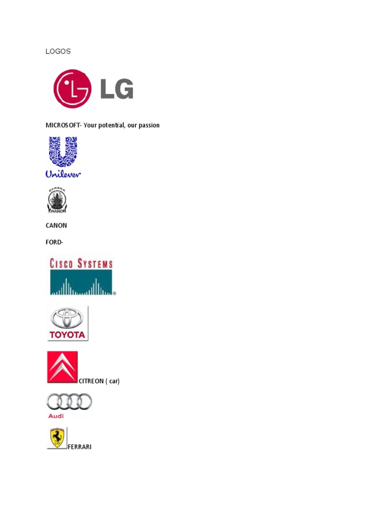 Logos | PDF | Technology & Engineering