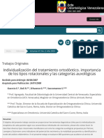 Individualización del tratamiento ortodóntico. importancia de los tipos rotacionales y las categoría