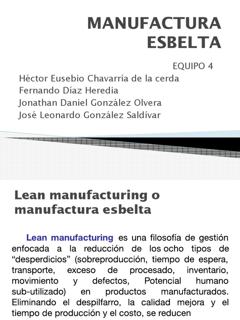 Definición y Herramientas de Manufactura Esbelta | PDF | Lean ...