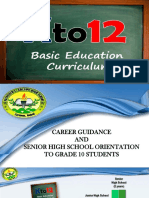 SHS Orientation and Career Guidance