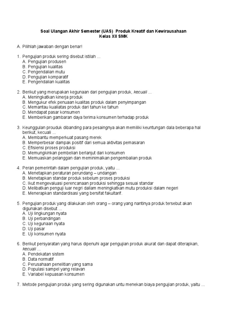 Uas 12 Smk Pdf