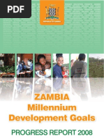 Download Zambia Millennium Development Goals  Progress Report 2008 by Chola Mukanga SN4488406 doc pdf