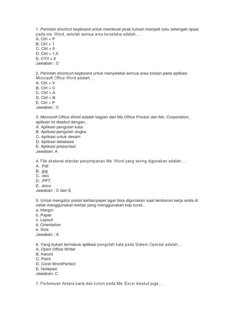 19+ File ekstensi standar penyimpanan ms word yang sering digunakan adalah information