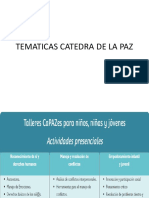 Tematicas Catedra de La Paz PDF
