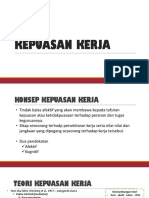 Kepuasan Kerja