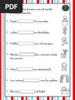 Lectoescritura Verbos Accion