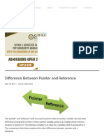 Difference Between Pointer and Reference