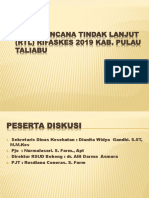 Hasil Rencana Tindak Lanjut Rifaskes 2019