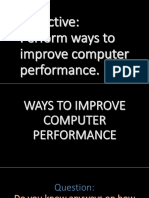 Ways To Improve Computer Performance