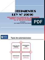 Expo Procedimientos - Ley-29090 - (Cip) Real PDF
