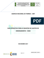 Registro de sujetos de ordenamiento rural