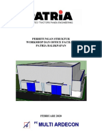 Laporan Perhitungan Struktur Workshop Office Patria Balikpapan PDF