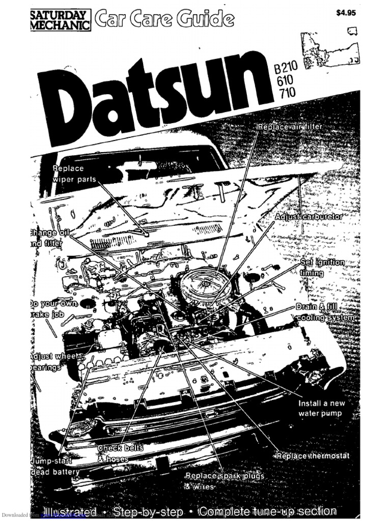 Datsun Car Care Guide 1974-1977 | PDF | Carburetor | Distributor
