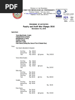 Annual Sports Program Proposal | PDF | Sports | Recreation