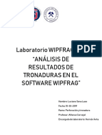 Análisis de Resultados de Tronaduras en El Software Wipfrag