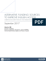 Alternative Funding Sources To Improve Insulin Access