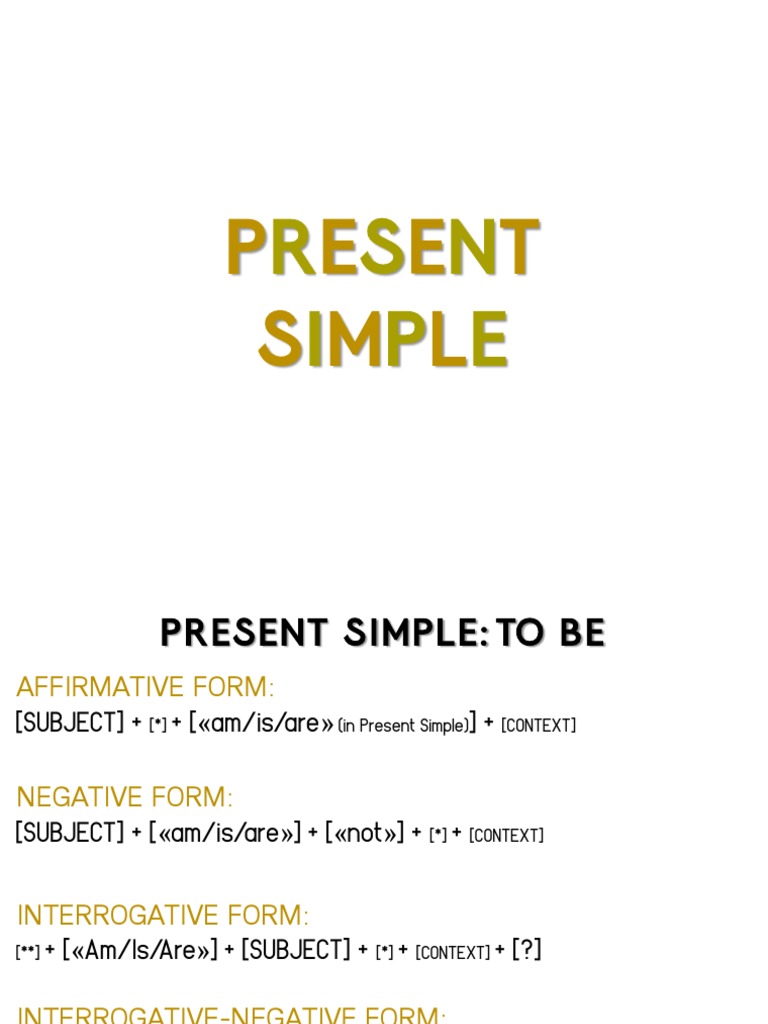 01 English Simple Present Form and Communicative Purposes | PDF ...