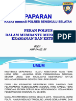 Paparan Polsus Kasat Binmas