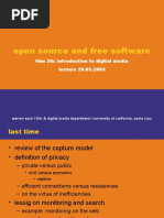 Open Source and Free Software: FDM 20c Introduction To Digital Media