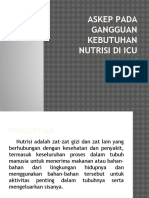 Askep Pada Gangguan Kebutuhan Nutrisi Di Icu