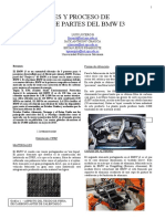 Materiales y Proceso de Fabricacion de Partes Del BMW I3