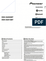 Dehx6900bt User Manual PDF
